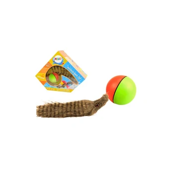 Lean Toys Ball with Fluffy Ferret Tail Interactive Bath Toy
