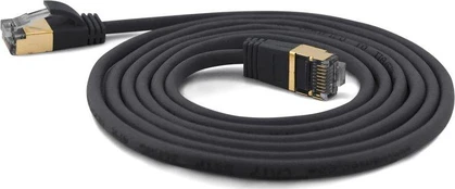 Wantec Patchkabel SSTP CAT7 Ste. CAT6a d=4mm 15,00m juodas