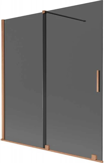 Vonios sienelė Mexen Velar, 150 x 150 cm, Brushed copper/Graphite