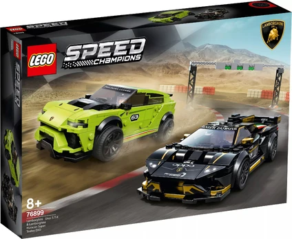 LEGO Speed Champions 76899 Lamborghini Urus ST-X ir Lamborghini Huracán Super Trofeo Evo