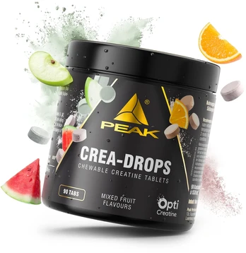 Peak Crea – Drops 90 tabl. (Mixed Fruit skonis)