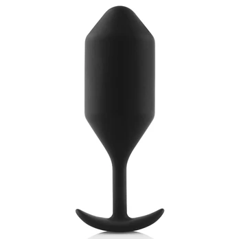 B-Vibe - Snug Plug 4 Black Analinis kaištis
