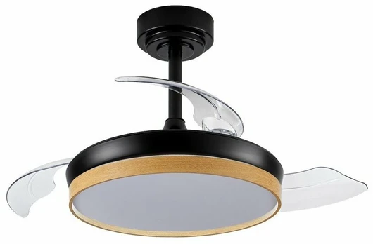 Lubinis ventiliatorius su lempa CristalRecord Panam Mini, 46 W, 1 vnt.