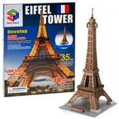 3D dėlionė Magic Puzzle Eiffel Tower, 23 cm x 20.5 cm, 35 vnt. kaina