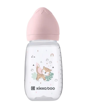 Maitinimo buteliukas KikkaBoo Savanna Pink, 6+ mėn., 310 ml