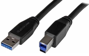 Tinklo kabelis StarTech USB3SAB5M USB A, USB-B, 5 m, juoda