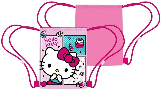 Žavingas Hello Kitty sportinis krepšys, 40 cm