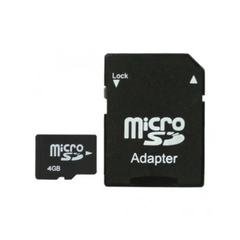 Micro SD 4GB atminties kortelė su SD adapteriu