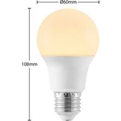 LED lempa E27 A60 4,9W 3000K opalinė, 10 vnt