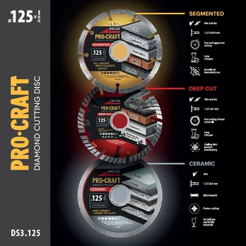 Deimantinių diskų rinkinys „ProCraft DS3.125”