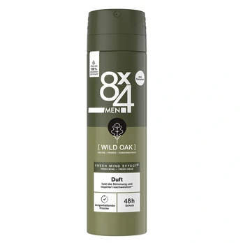 8X4_„Wild Oak“ antiperspirantas purškiklis, 150 ml