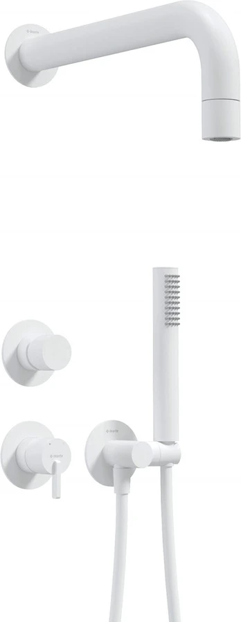 Concealed shower set with hand shower