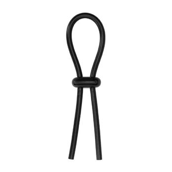 SHOTS Stretch Booster Adjustable Silicone Black Ring System