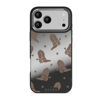 Howdy - iPhone 17 Pro Max Case, Elite Mirror Dark (MagSafe) / Silver
