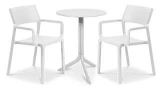 Lauko baldų komplektas TRILL/STEP 2+1, Bianco kaina