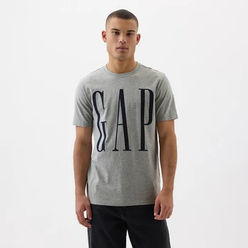 GAP Logo Tee Heather Grey - Dydis L (866774-02 Marškinėliai)
