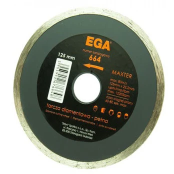 Deimantinis diskas Ega, 125 mm x 22.2 mm