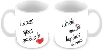 Puodelis "Ryto palinkėjimas"