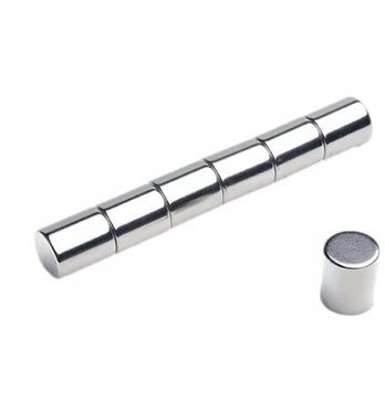 Neodimio magnetas, cilindro formos Mw 10x12 N38, 10 vnt.