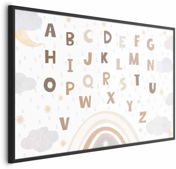 Artgeist Plakatas - Letters in Muted Colors
