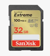 SanDisk Extreme SDHC 32GB Memory Card kaina