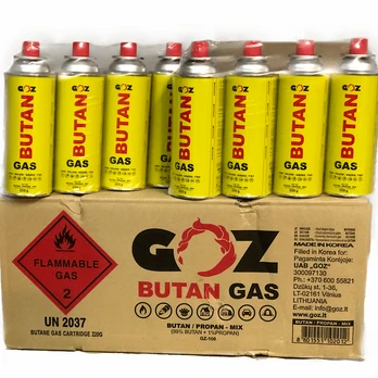 28 vnt. x Dėžė butano dujų balionėlis 220 g