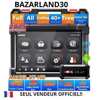 OBD2 Skaitytuvas - ANCEL - X7 - Bluetooth 5.0 - IMMO Perkrovimas - Suderinamas su Sunkvežimiais