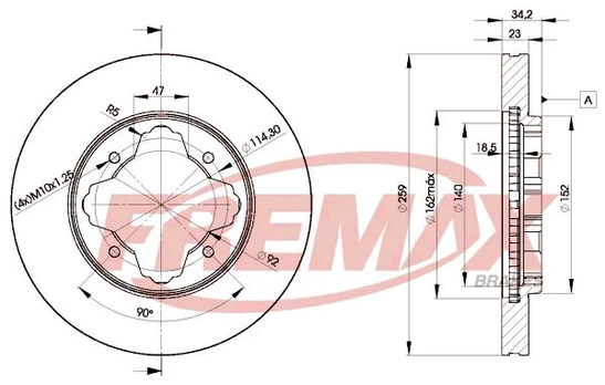 Stabdžių diskas FREMAX BD-0836
