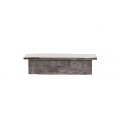 Kellogg Bench - Grey / Cushion Linen Overlock MDF kaina
