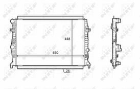 Variklio radiatorius NRF NRF 58398