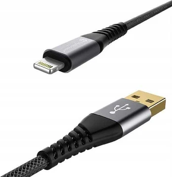 MyScreen MSP Kevlar USB-A iki žaibo kabelis 2m