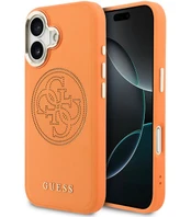 Dėklas Guess PU Perforated 4G Case for iPhone 17 Oranžinis