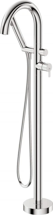 Freestanding bathtub mixer with shower set