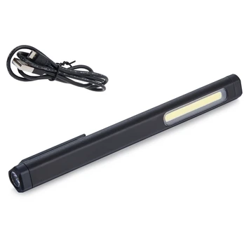 Žibintuvėlis darbui COB (3W) + LED (įkraunamas) su lazeriu