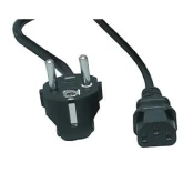 Kabelis DELTACO maitinimo 220V PC, CEE 7/7 - C13, 2.0m / DEL-109 kaina
