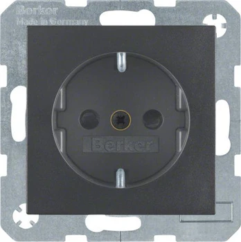 Berker Lizdas pojedyncze su/u SCHUKO antracito mat (47231606)