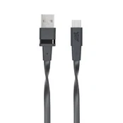 Kabelis USB RivaCase USB-A - 2.1 m Juodas (PS 6002 BK21) kaina