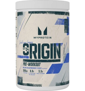 Myprotein Origin Pre-Workout, Blue Raspberry Fizz, 600 g