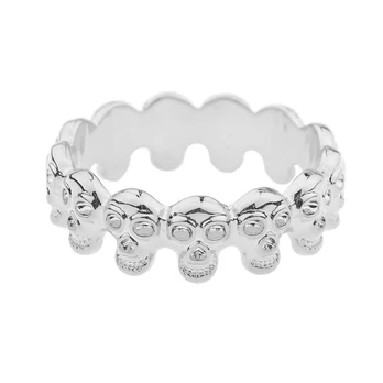 Penio žiedas Skull Sidabrinis Ring 32 mm