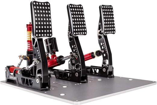 Simagic P2000 Hydraulic 3-Pedal Set, 100KG Loadcell - Crimson Edition