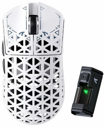 ATTACK SHARK R5 Ultra Wireless Belaidė Žaidimų Pelė | Baltas