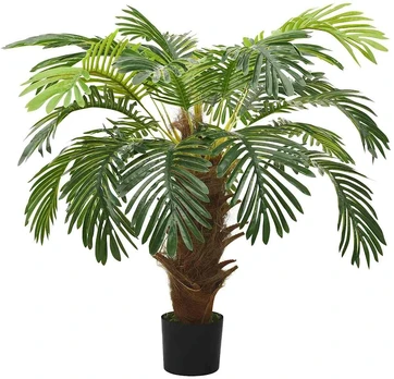 Dirbtinis paprastasis cikas su vazonu, žalias, 90 cm