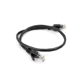Kabelis Cat5E UTP, 0.5m, juodas