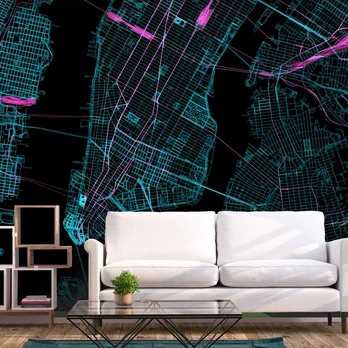 Artgeist Fototapetas - Mėlyna Manhattan