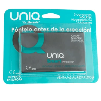 UNIQ - SMART BE LATEKSO PRE-ERECTION KONDOMAI 3 VNT.