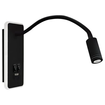 Naktinė lempa , 8w+2w, juoda