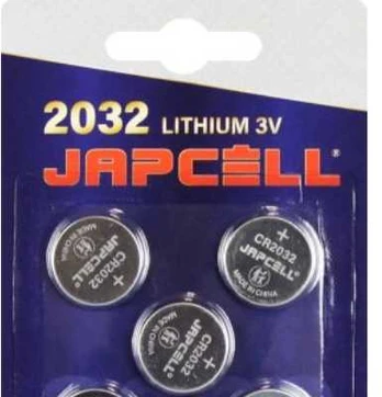 Lakuda Aps Japcell batteri 3,0V - CR2032 lithium - pakke a 5stk