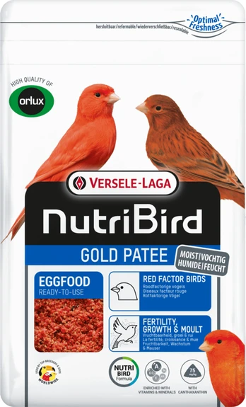 Vorlux - Nutribird Egg Food Canary Gold Patee - Red - 1kg