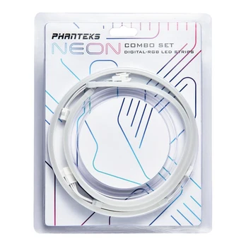 Phanteks PHANTEKS Neon Digital RGB LED-Strip, Combo-Set, 40 cm (2 vnt.) - baltas