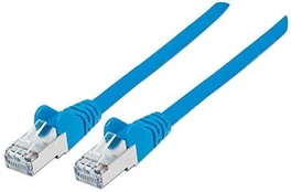 INTELLINET Patchkabel Cat6a-Stecker/Cat7-Rohkabel 7,5m blau